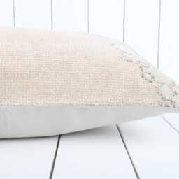 Lumbar Kilim Pillow Cover 12x24 Handmade Turkish Boho Decor - thumbnail 4