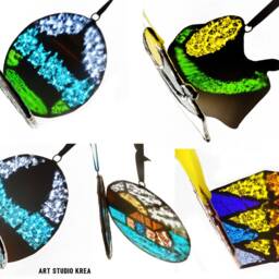 Folkestone UK Ocean Views Stained Glass Suncather Decoration Glass, Ornament, Window Decoration, Wall Hanging, Home Decor Gift - thumbnail 2