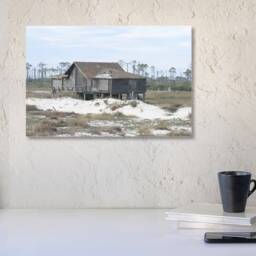 Resilience Amidst Ruin Life After Katrina Artist Photograph - Gulf Shores Alabama, Coastal Home, Nostalgic Wall Art, Abandoned Home Piece - thumbnail 2