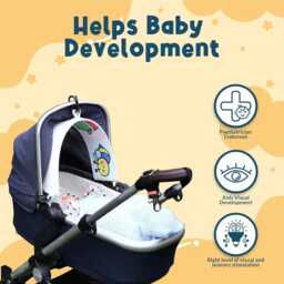 Colour Baby Sensory Toy For Stroller, Unique Shower Gift, 0-6 Months, New - thumbnail 2