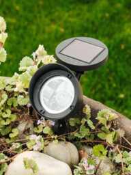Individual Solar Spot Light Eco Outdoor Home Driveway Garden Single Or Set Of 3 - thumbnail 1