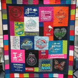 Custom Tshirt Quilt Memory Blanket Graduation Keepsake Gift Men Memorial Throw College Jersey Bedding Sports Clothing Comforter Deposit - thumbnail 4