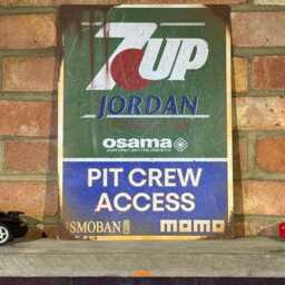 Jordan F1 Vintage Style Rusty Metal Mancave Wall Art Formula One - thumbnail 3