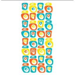 Palm Springs Retro-A-Gogo Diy Room Divider Kit - Mid Century Inspired Atomic Screens Curtain Mod Dividers Curtains Partition - thumbnail 3