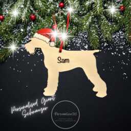 Personalised Giant Schnauzer Christmas Ornament Hand-Painted Dog Lover Gift - thumbnail 2