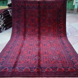 10X7 Large Bukhara Rug, 9.8 X 6.7 Ft, Super Fine Afghan Turkmen Qunduz Oriental Handmade High Quality Hand Knotted 100% Wool - thumbnail 4