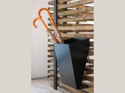 Wall Mounted Steel Umbrella Stand Modern Entryway Organizer