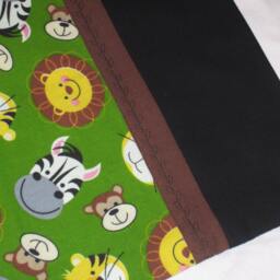 Safari Pillow Case - Animal Lion Zebra Monkey Tiger Standard Toddler -Safari - thumbnail 3