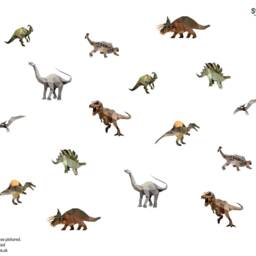 Geometric Dinosaur Wall Stickers, Decals, Stickers For Walls, Themed Room, Dino Theme - thumbnail 2
