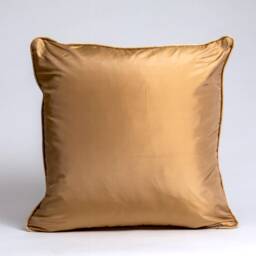 Gold Velvet Pillow Cover, Silk Accent Pillow, Handmade 22x22 - thumbnail 2