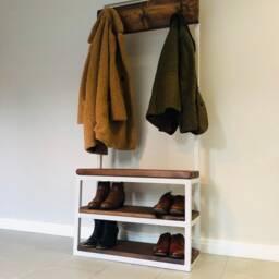 Foundry Coat Stand & Shoe Rack - thumbnail 2