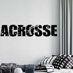 Custom Name Lacrosse Wall Decal Sticks Sticker 1031 - thumbnail 3