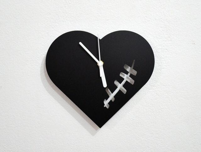 stitched Heart - Wall Clock - image 1