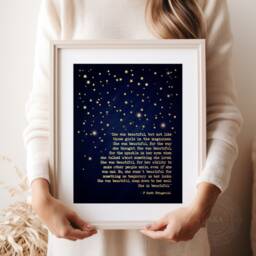 F Scott Fitzgerald Quote Print Gold Foil Literary Art, Romantic Gift - thumbnail 3