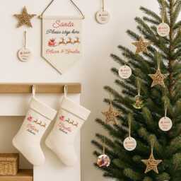 Custom Name Christmas Sacks & Stockings, Gift Bag, Bag With , Holiday Family Xmas Sack, Stocking Sack - thumbnail 4