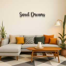 Sweet Dreams Metal Wall Art - Sign Bedroom Above Bed Decor, Decor Over The - thumbnail 3