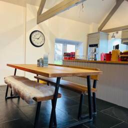Rustic Industrial Handmade Dining Table - thumbnail 4