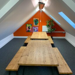 Rustic Industrial Handmade Dining Table - thumbnail 2