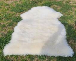 Real Sheep Skin Rug , White Sheep Fur For Your Room/ Floor/ Pets 3 X 2 Ft Natural Rugs - thumbnail 1