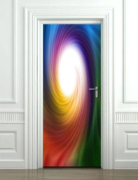 Abstract Wall Decal, Door Wallpaper, Sticker, Mural, Art, Bedroom Living Room Home Decor, Covering - thumbnail 2