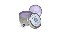 Moonstone Crystal Candle Tin Santal Coconut Scented Soy