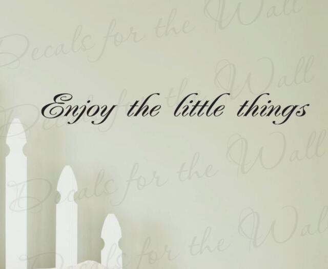 Enjoy Little Things Inspirational Motivational Kids Wall Decal Saying Vinyl Lettering Decoration Quote Sticker Art Decor I12 - image 1