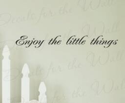 Enjoy Little Things Inspirational Motivational Kids Wall Decal Saying Vinyl Lettering Decoration Quote Sticker Art Decor I12 - thumbnail 1