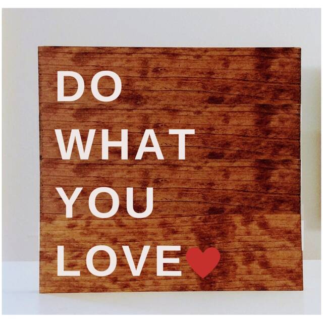 Do What You Love - Wood Pallet Wall Art Sign Plaque 12x12 - image 1