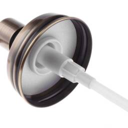 100 Packs Bronze 304 Stainless Steel Diy Mason Jar Lid Liquid Soap Dispenser Kit With Tube & Collar No Jars - thumbnail 2
