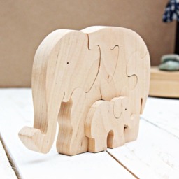 Animal Puzzle Elephant, Wooden Puzzle, Toys, Montessori Kids, Kids Gift Toy, Christmas Eco Toys - thumbnail 3