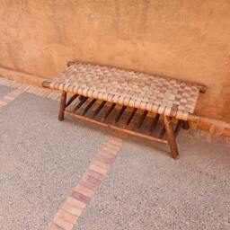 Wooden Bench With Integrated Storage