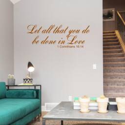 Love 1 Corinthians 1614 Vinyl Wall Decal, Religious Decor - thumbnail 2