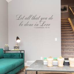 Love 1 Corinthians 1614 Vinyl Wall Decal, Religious Decor - thumbnail 3