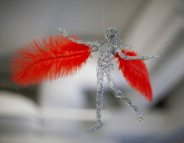 Angel Figurine, Art, Gift, Chic Home Decor, Decor Bedside Christmas Tree Boho - image 1