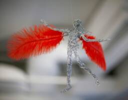Angel Figurine, Art, Gift, Chic Home Decor, Decor Bedside Christmas Tree Boho - thumbnail 1