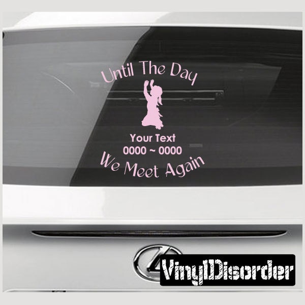 Girl 03 in Loving Memory Custom Car Or Wall Vinyl Decal Stickers - Ilmgirl03Et - image 1