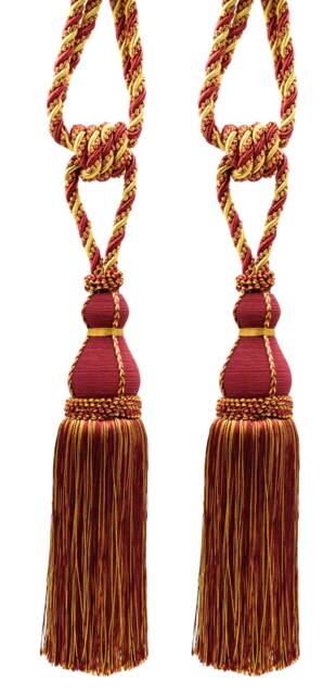 "D??copro Tassel Tieback, Length 12"" - 30.5cm, Spread 30" - image 1