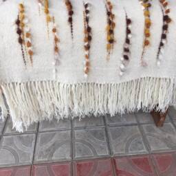 Hutsul Wool Blanket Scandinavian King Size, Ukrainian Liznyk Blanket - thumbnail 3