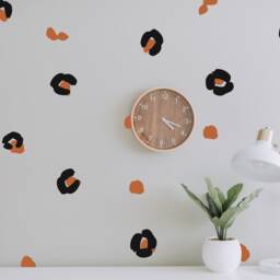 Leopard Print Wall Decals Irregular Spots, Nursery Decor - thumbnail 3