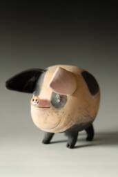 Ceramic Sculpture - Pig Piglet Decoration Home Decor Housewarming Gift