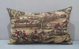 Ralph Lauren Home Leighton Hunt Olive Fabric Cushion Cover 35x55 cm - thumbnail 1