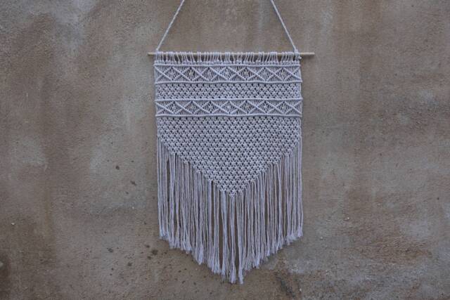 Macrame Wall Hanging Boho Tapestry, Bedroom Decoration - 20x30 Inch - image 1