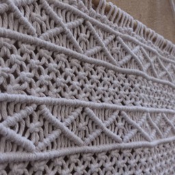 Macrame Wall Hanging Boho Tapestry, Bedroom Decoration - 20x30 Inch - thumbnail 4