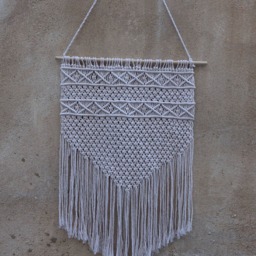 Macrame Wall Hanging Boho Tapestry, Bedroom Decoration - 20x30 Inch - thumbnail 3