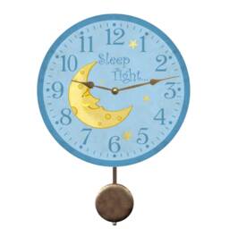 Elegant Baby Clock With Moon - Adorable Nursery Accent - thumbnail 3