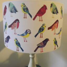 Funky Birds Lampshade Retro Kids Room Light Shade - thumbnail 2