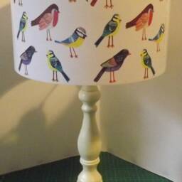 Funky Birds Lampshade Retro Kids Room Light Shade - thumbnail 3