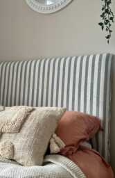 Bespoke Headboard Cover - Candy Stripe Multi Colours