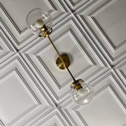 Doux 2 Light 6In Globe Semi Flush Kitchen Living Room Chandelier - thumbnail 4