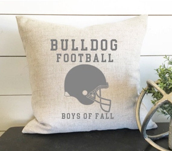 Custom Football Pillow - 18 X 18, Home Decor, Cushion, Throw Pillow, Gift, Present, Custom Home, House, Football, Fall, Helmet - image 1